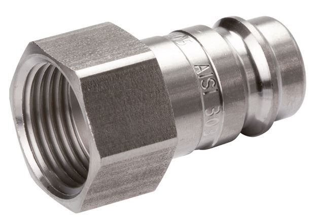 Tappo di accoppiamento (NW10) G 1/2"(IT), 1.4404, chiusura su entrambi i lati