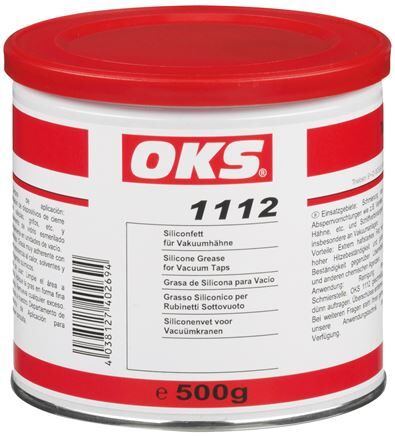OKS 1112 - Grasso al silicone per rubinetti a vuoto, barattolo da 500 g