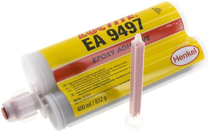 Adesivo epossidico 2K LOCTITE, doppia cartuccia da 400 ml (2:1, sistema C) 9497/400