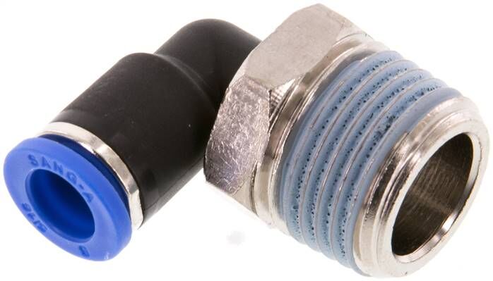 Connettore push-in angolare R 1/2"-8mm, standard IQS