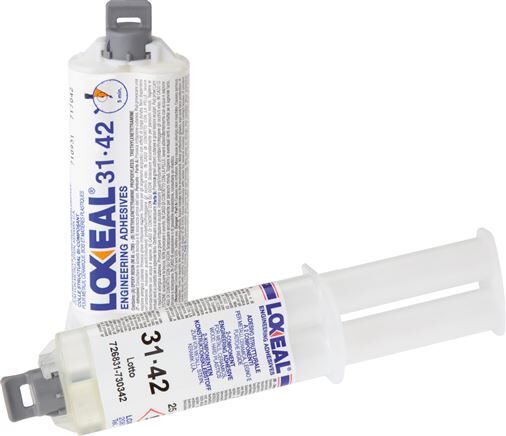 Adesivo bicomponente LOXEAL, doppia cartuccia da 50 ml (1:1, Sistema B), 36-10/50