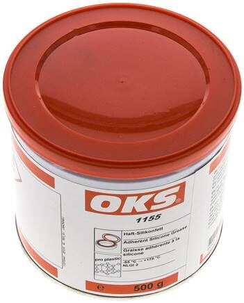 OKS 1155, grasso siliconico adesivo - lattina da 500 g