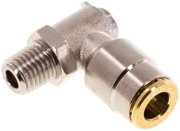 Raccordo a innesto rapido a L ad alta pressione M 8x1 (conico)-6mm (pos.)