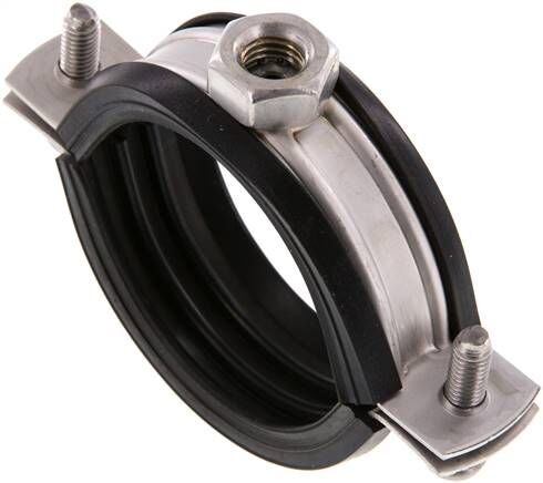 Fascetta stringitubo, 52 - 56 mm, 1.4404, con inserto, RS 56 G ES