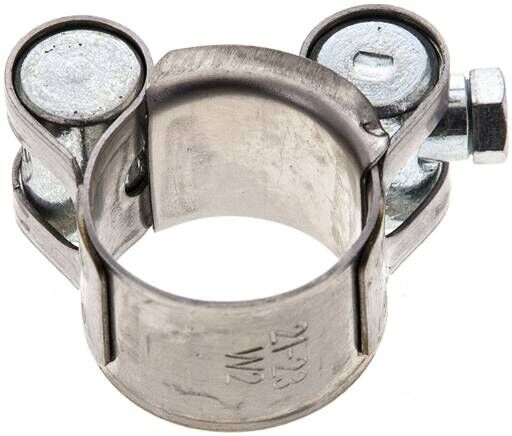 collier de serrage à boulon articulé Eco 18mm, 21 - 23mm, 1.4016 (W2)