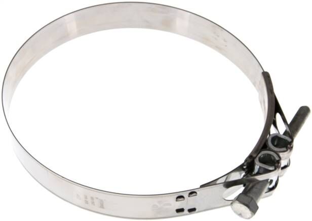 collier de serrage à boulon articulé de 30mm, 200 - 213mm, 1.4016 (W2)