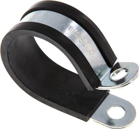 Collier de serrage profilé en caoutchouc 38mm, DIN 3016-1