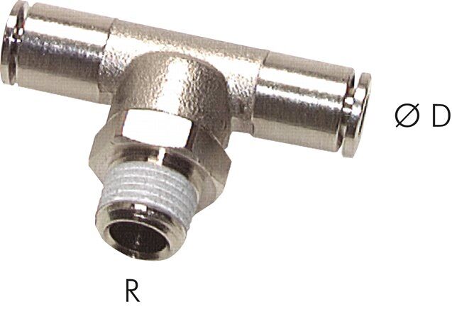 Connettore a T a pressione R 1/2"-12mm, Serie C