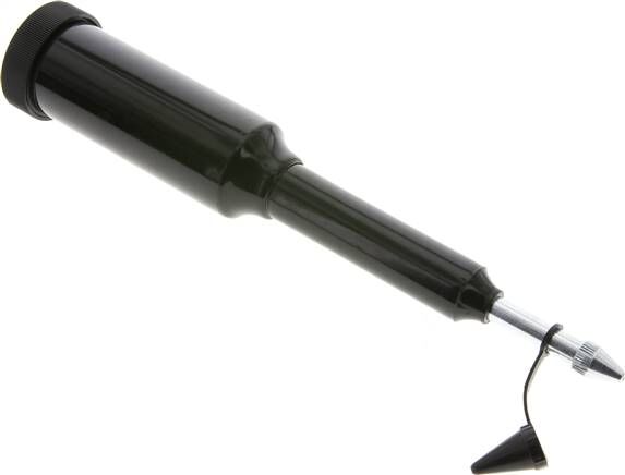 Pistola a pistone con boccaglio appuntito e cappuccio protettivo per ingrassatori a imbuto