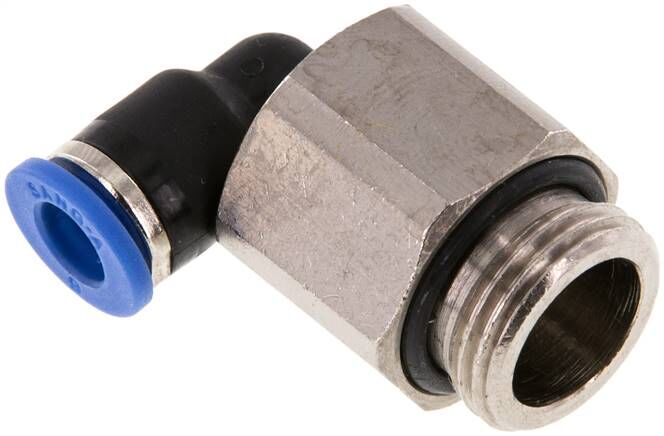 Connettore push-in angolare, lungo G 3/8"-6mm, standard IQS