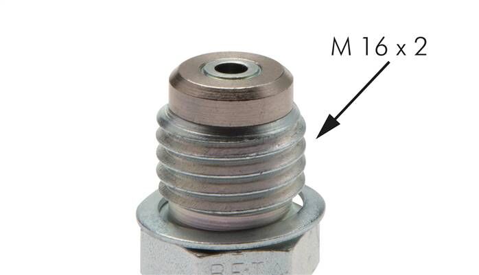 Attacco di misura M16x2 - G 3/8" (AG), 1.4571