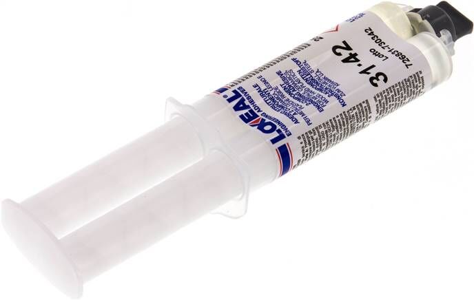Adesivo bicomponente LOXEAL, siringa doppia da 25 ml (1:1, sistema B)