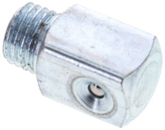 Ingrassatore a imbuto 90°, M 8x1 (conico), acciaio zincato