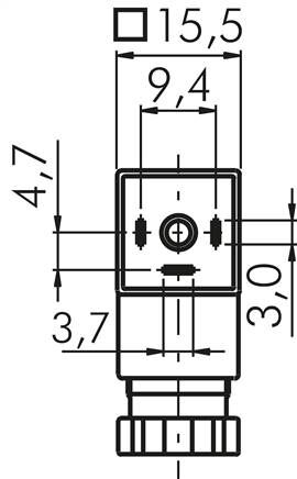 Bobina solenoide 12 V=, design O, dimensione spina 0