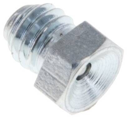 Ingrassatore a imbuto dritto, M 6, acciaio zincato