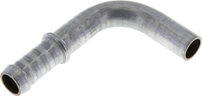 nipplo a 90° per tubo flessibile 15, fessura 14 - 15 mm, acciaio zincato