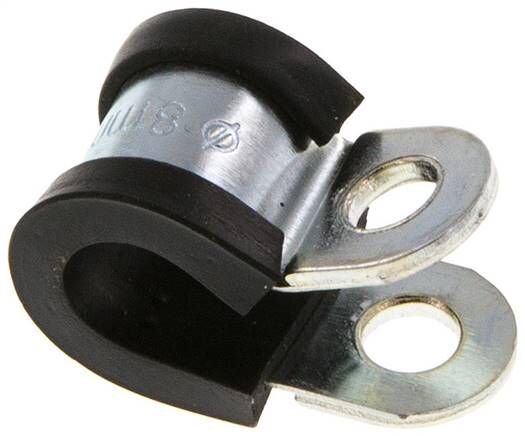 Collier de serrage profilé en caoutchouc 8mm, DIN 3016-1