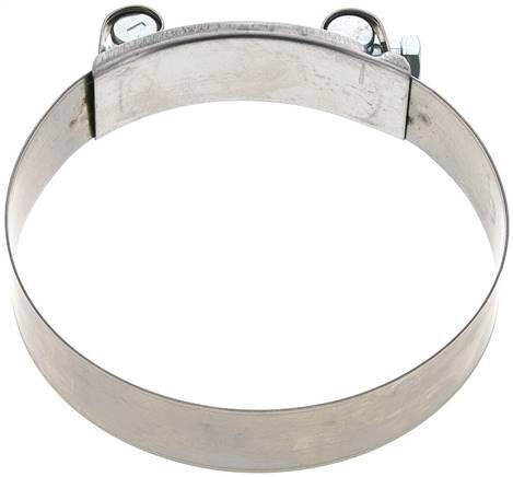 collier de serrage à boulon articulé Eco 24mm, 113 - 121mm, 1.4016 (W2)