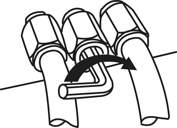 Connettore push-in diritto G 1/4"-5mm, IQS-MSV (alta temperatura), guarnizione FKM