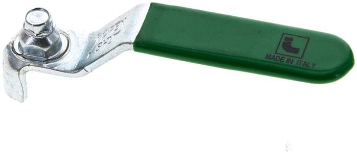 Maniglia combinata verde, misura 1, acciaio piatto (acciaio zincato con rivestimento in plastica)