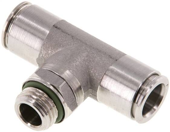 Connettore a T push-in G 1/4"-10mm, acciaio inox IQS