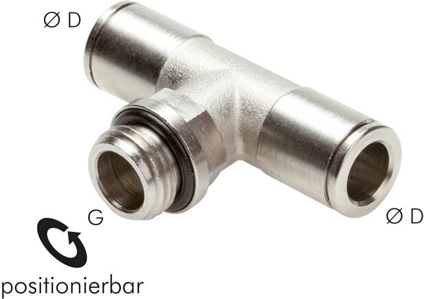 Connettore a T push-in G 1/4"-6mm, IQS-MSV (standard)