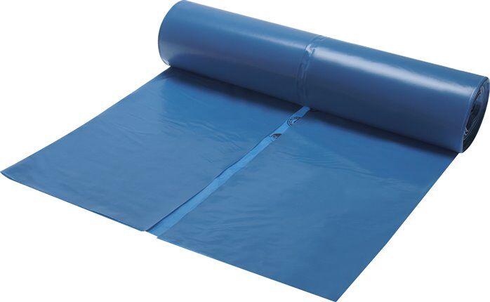 Sacco per rifiuti, 70 litri, blu, confezione da 25, LD-PE, 40 µm (tipo 60)
