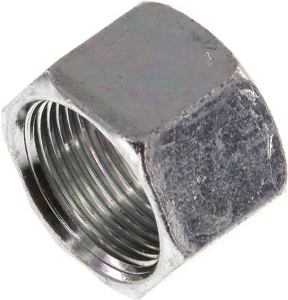 Dado di raccordo con anello di bloccaggio 12 LL (M16x1), acciaio galvanizzato