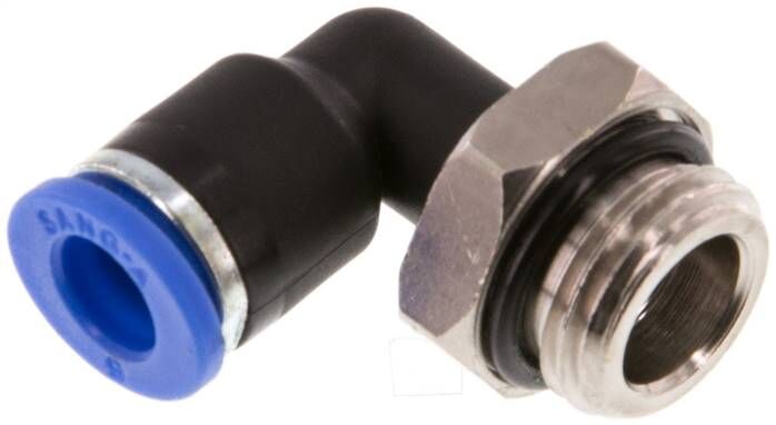 Connettore push-in angolare G 1/4"-6mm, standard IQS, GL