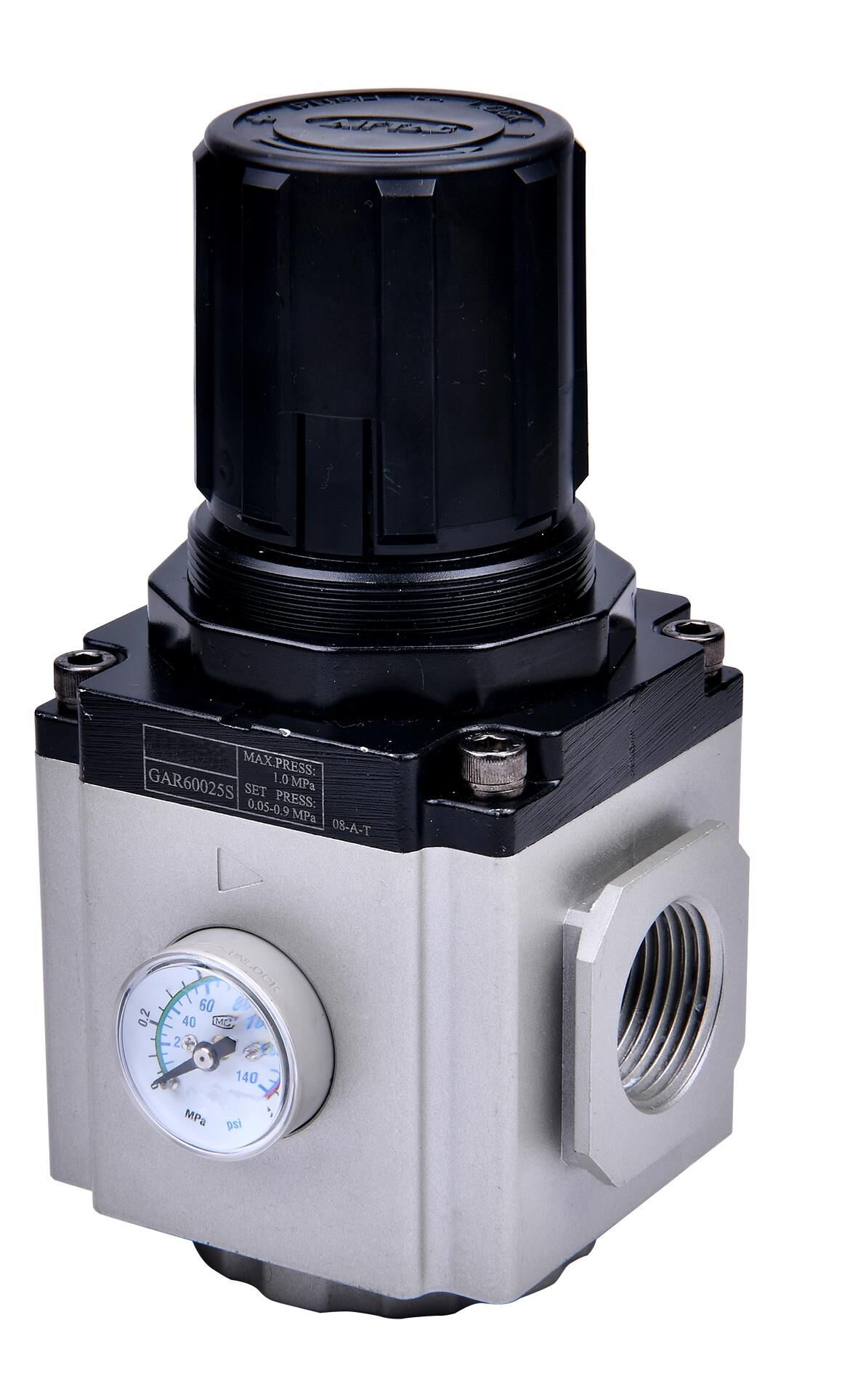 Regolatore di pressione -GA-, con manometro, BG 600, G 1, 0,5 - 9 bar