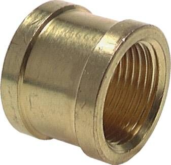 Rundmuffe G 3/8"-G 3/8", Messing