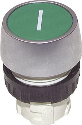 Attuatore superiore 22 mm, pulsante (rosso con cerchio bianco)
