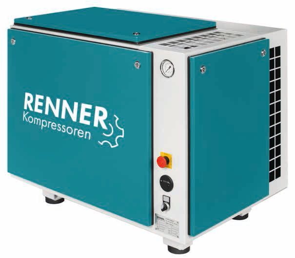 RENNER RIKO 700 B-S Industrie-Kolbenkompressor 10 bar Beistellkompressor mit Schalldämmbox