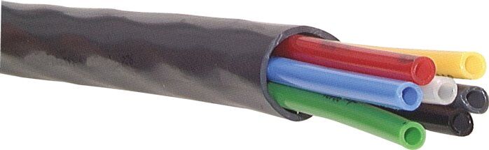 Tubo multiplo in poliammide 4 x 2,7 mm, rotolo da 25 metri a 7 fili
