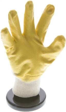Guanto in maglia, rivestimento in nitrile flessibile (resistente all'olio), antiscivolo, taglia M/8, classe di protezione 3.1.1.1.X