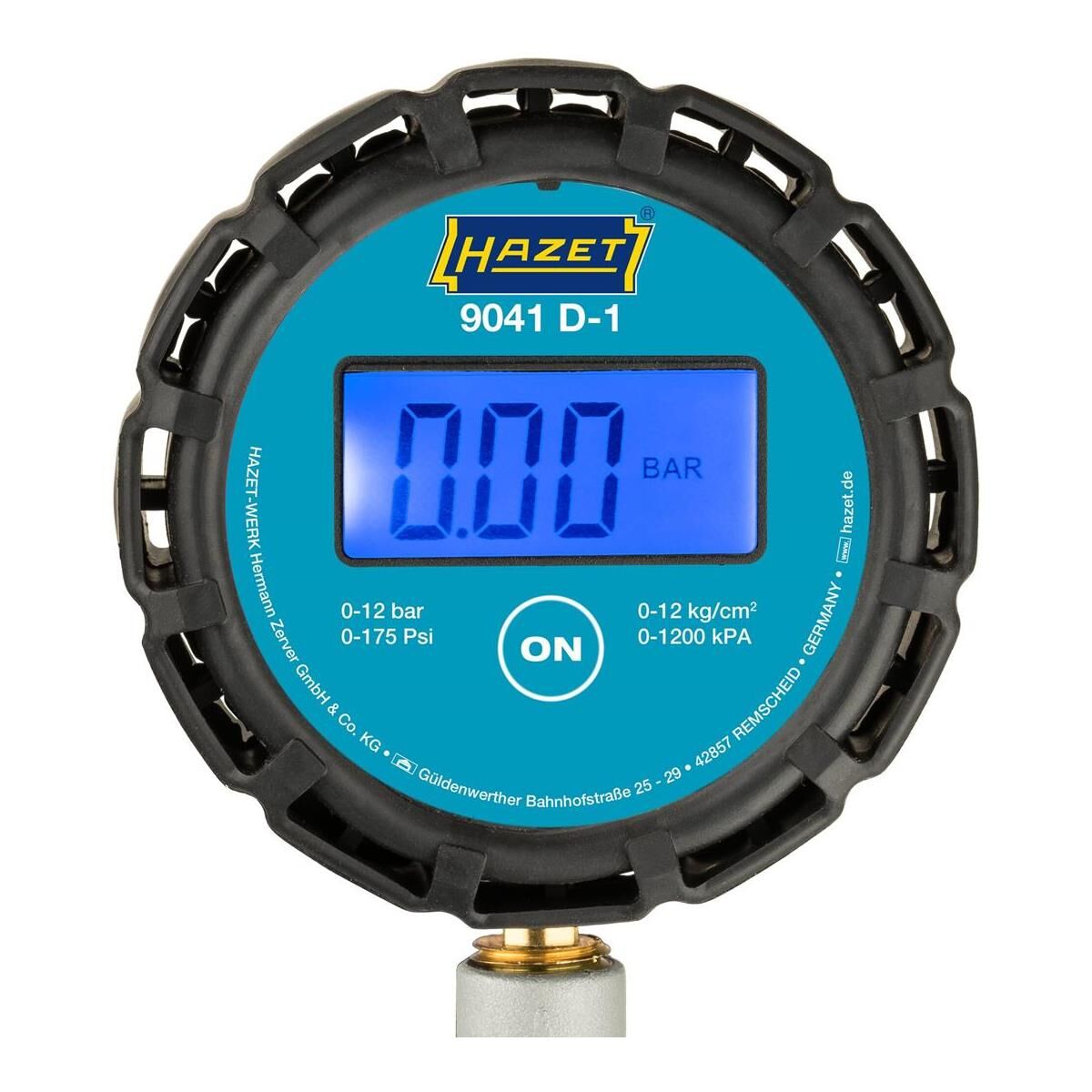 HAZET Reifenfüll-Messgerät Manometer-Messbereich 0-12 bar, Schlauchlänge  400 mm, Manometer-Durchmesser: 63 mm 9041-1: Tests, Infos & Preisvergleich