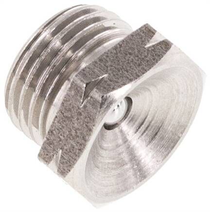 Ingrassatore a imbuto dritto, G 1/8", 1.4305