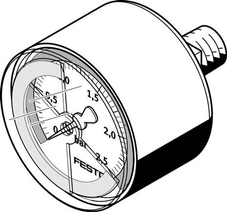 FESTO MA-50-2,5-R1/4-E-RG (525727) Manometer