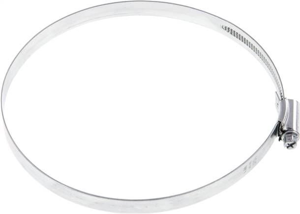 collier de serrage 12mm 130 - 150mm, acier galvanisé (W1) (IDEAL)