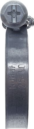 9mm Schlauchschelle 40 - 60mm, Stahl verzinkt (W1) (NORMA)