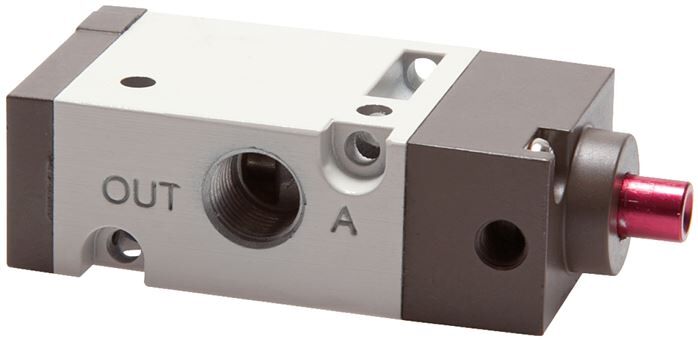 3/2-Wege Pneumatikventil, G 1/8" (Pilot M5), Federrückstellung (NO)