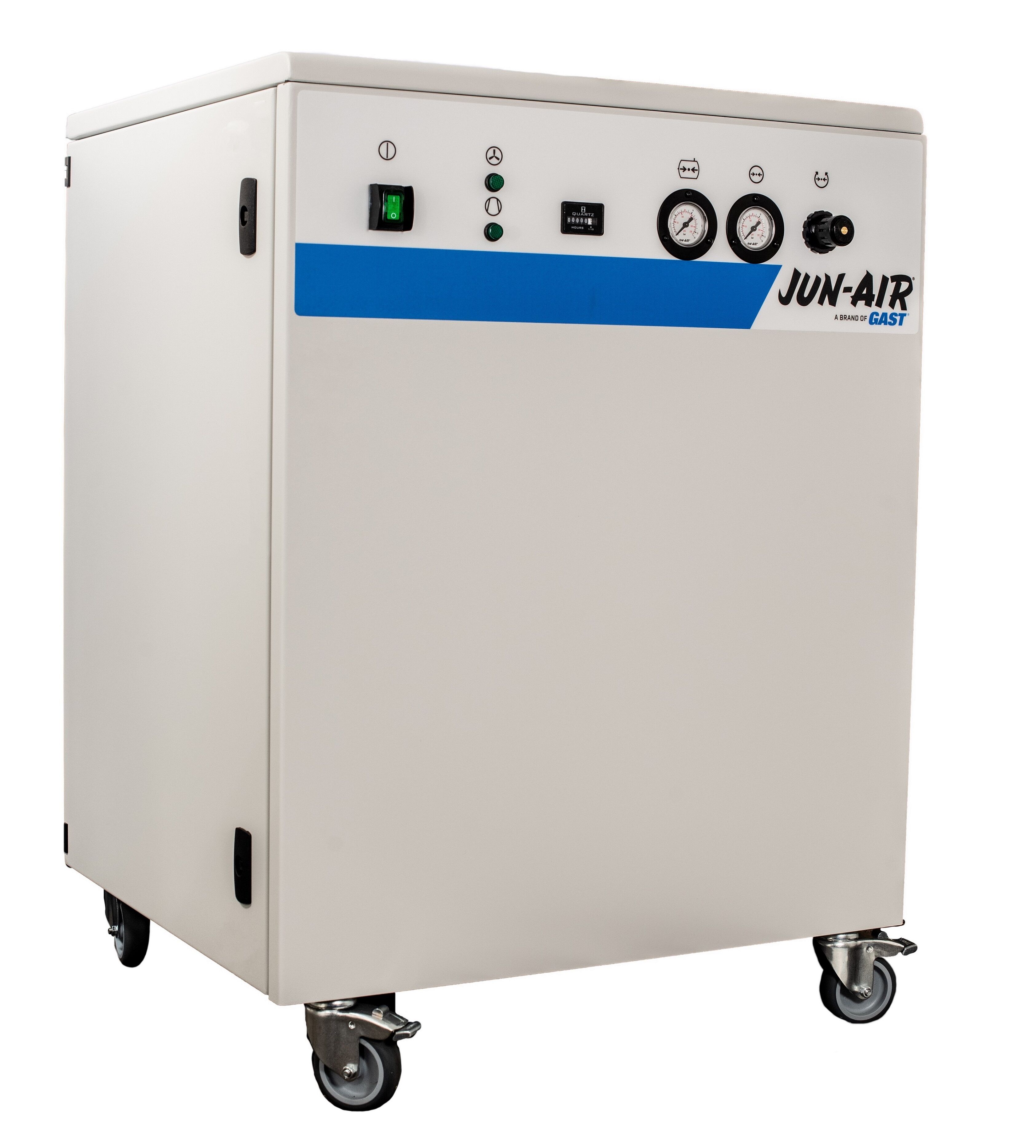 Compressore silenzioso senza olio JUN-AIR 120R-40M con serbatoio insonorizzato
