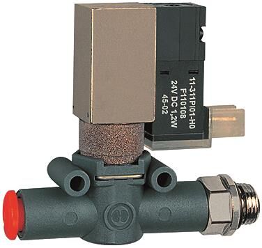 Electrovanne lineonline / G 3/8 / NC purge insonorisée / pour tuyau 8mm 106855