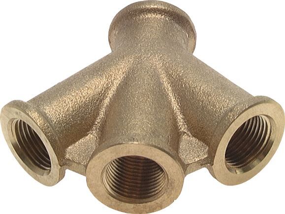 deviatore d'aria a 3 pieghe G 3/8", ottone