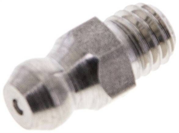 Ingrassatore conico dritto, M 6 (conico), 1.4305