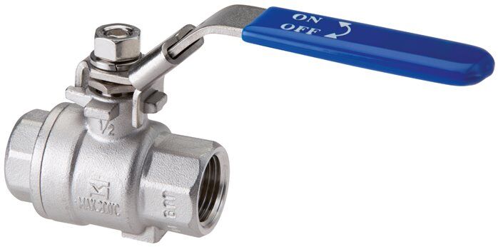 Robinet à bille en acier inoxydable, Eco-Line léger, G 3/8", 0 à 63bar