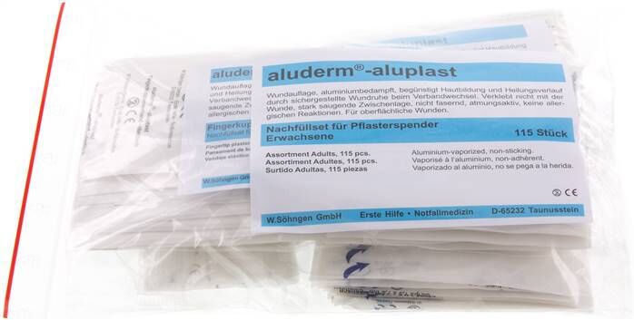 Set di ricariche da 115 pezzi, aluderm-aluplast