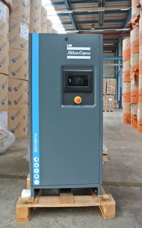 ARTICOLO DA ESPOSIZIONE Compressore a vite Atlas Copco GA 7 VSD+ P - 9,5 bar CE 400V 50 | Espositore