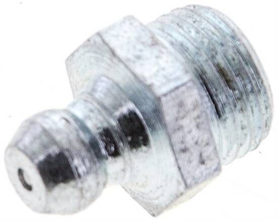 Ingrassatore conico dritto, R 1/8", acciaio zincato