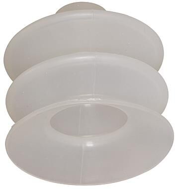 Ventosa a soffietto (rotonda) / 2,5 pieghe diametro: 14 mm / Materiale: silicone 108528